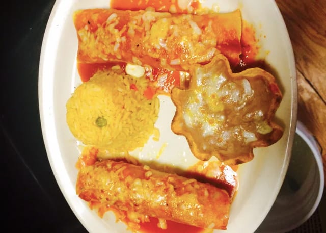 Enchiladas Rojas.