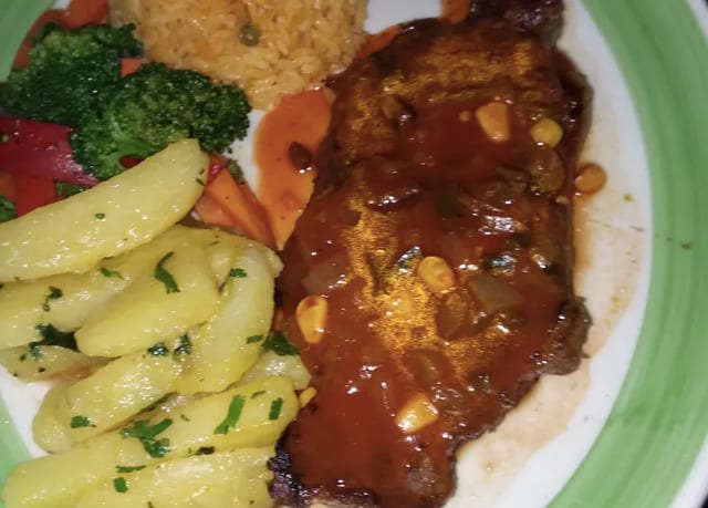 Bistec Ranchero.